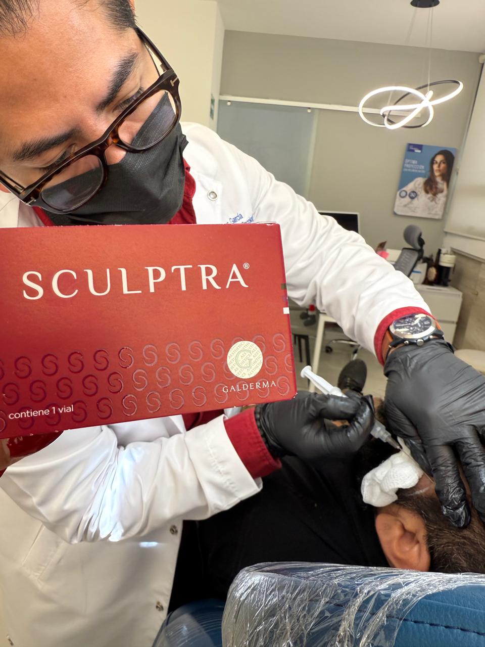 Sesión de Sculptra
